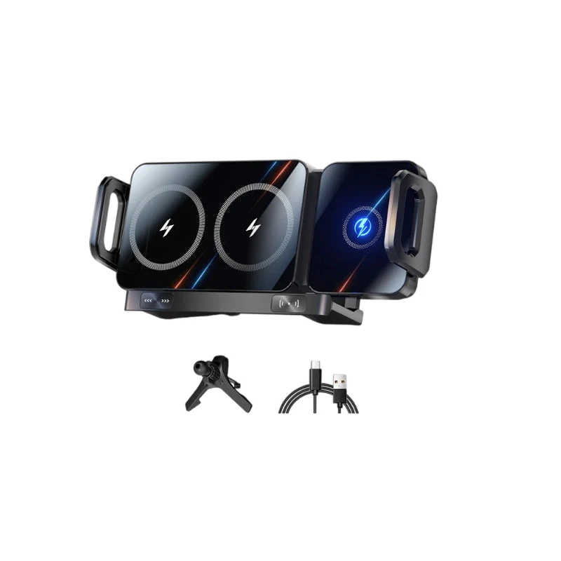 📢📢3 dernières heures : Grande vente⏰⏰Support de téléphone sans fil à double bobine pour voiture - Image 11