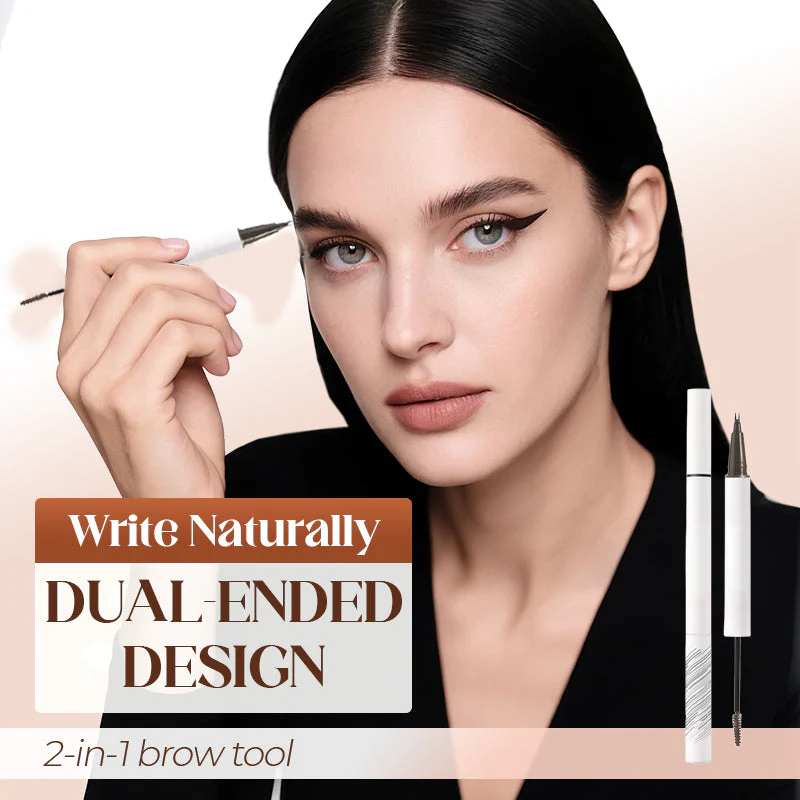 📢📢Achetez-en 1, obtenez-en 1 gratuitement✨Crayon à sourcils double embout et pinceau, résistant à l'eau - Image 4