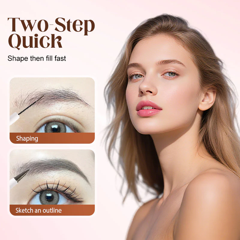 📢📢Achetez-en 1, obtenez-en 1 gratuitement✨Crayon à sourcils double embout et pinceau, résistant à l'eau - Image 8