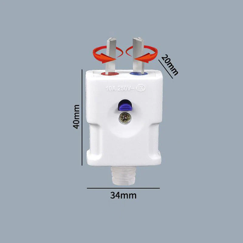 📢📢Achetez-en 1, obtenez-en 1 gratuitement⏰Fiche électrique rotative à deux broches à double mode - Image 11