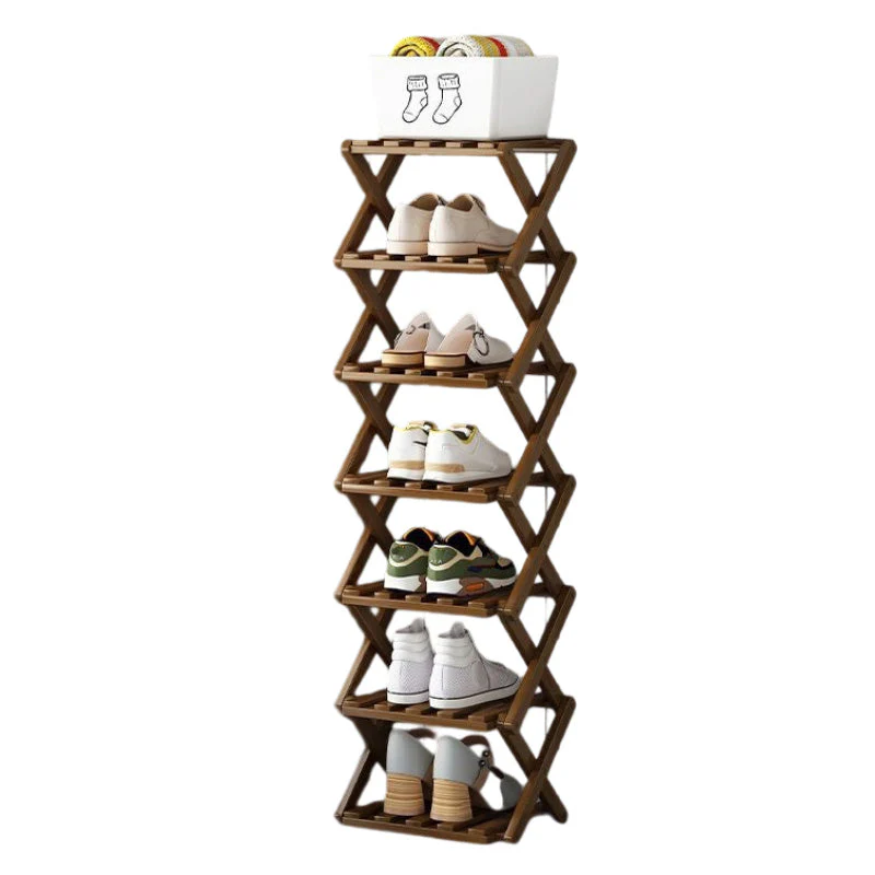 📢📢50 % de réduction !! ⏰Étagère à chaussures pliable et durable en bambou - Image 13