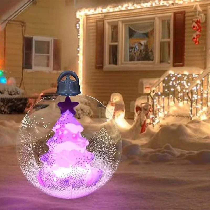 📢📢50% DE RÉDUCTION !!! 🎅Boule décorative gonflable en PVC pour Noël en extérieur - Image 10