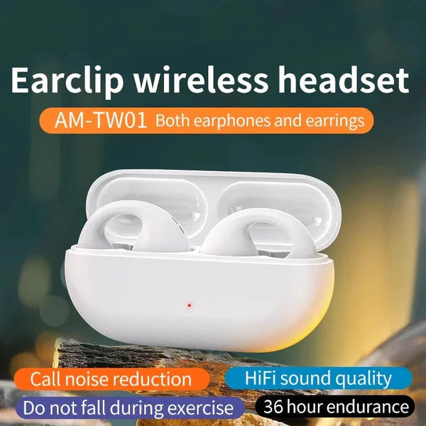 🎁Durée limitée 64% de réduction✨🎧Ecouteurs soniques™ | Des oreillettes sans fil à clipser qui ne tombent jamais,5.0 clip d'oreille stéréo haute qualité sonore, casque à conduction de gaz de sport - Image 3