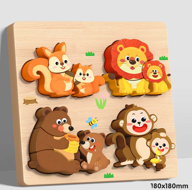📢📢50% DE RÉDUCTION !!! ✨Puzzle 3D éducatif en bois - Image 12