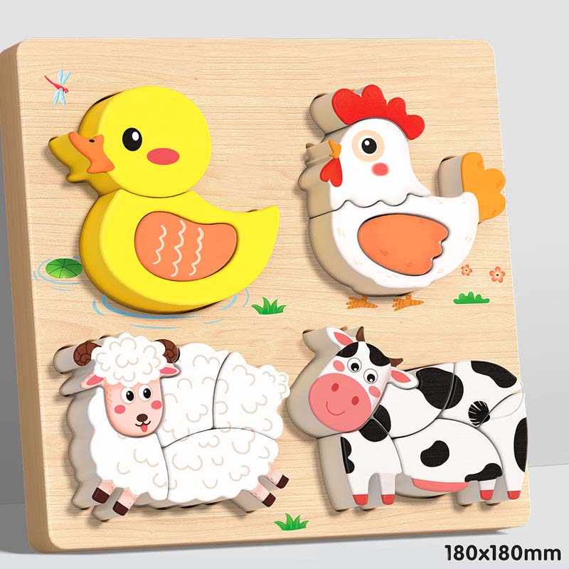📢📢50% DE RÉDUCTION !!! ✨Puzzle 3D éducatif en bois - Image 9