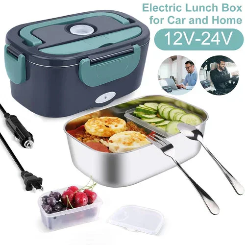 🍱 60% DE RÉDUCTION ! 🔌 Ensemble Portable 2-en-1 pour Boîte à Lunch – Double Tension, 7 Pièces & Chauffage/Réfrigération Rapide ⚡ - Image 2