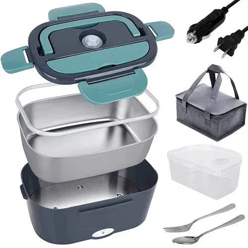 🍱 60% DE RÉDUCTION ! 🔌 Ensemble Portable 2-en-1 pour Boîte à Lunch – Double Tension, 7 Pièces & Chauffage/Réfrigération Rapide ⚡ - Image 7