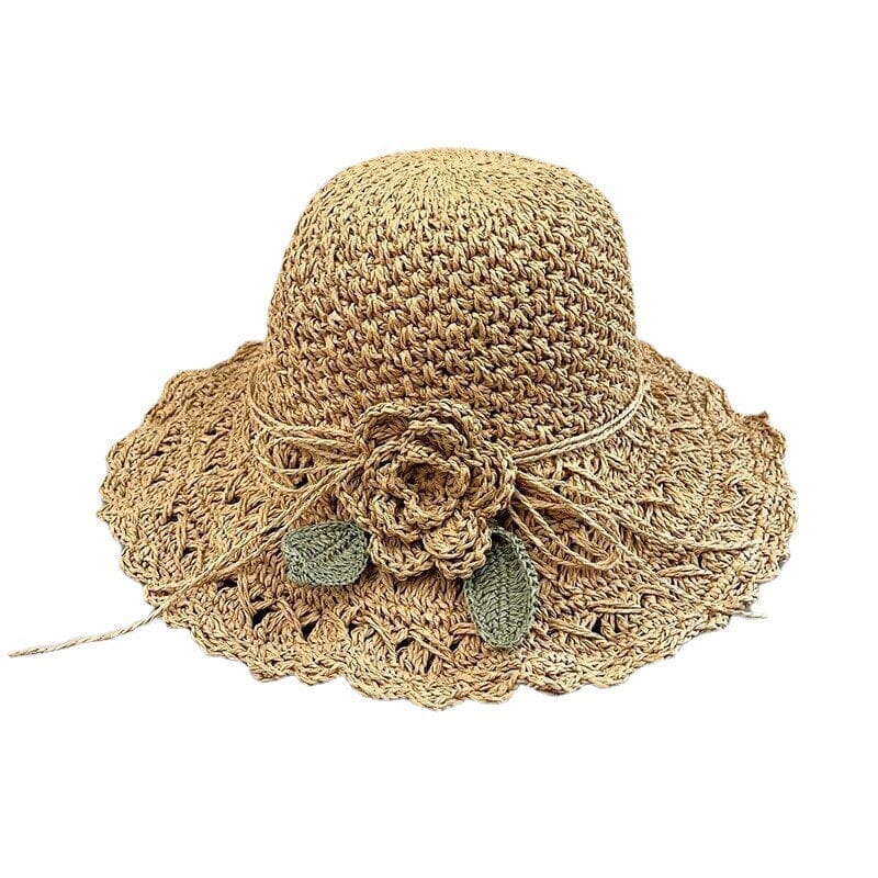 👒Élégant Chapeau de Paille au Crochet avec Détail à Volants🌷 - Image 11