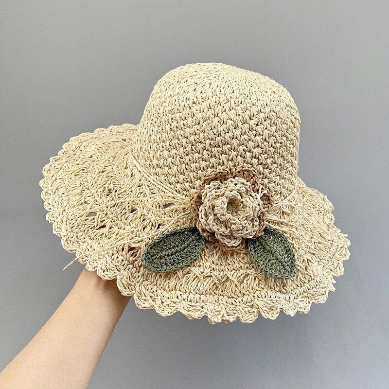 👒Élégant Chapeau de Paille au Crochet avec Détail à Volants🌷 - Image 17