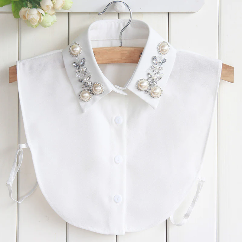 📢📢60 % de réduction !!!✨Élégant faux col en fausses perles et strass