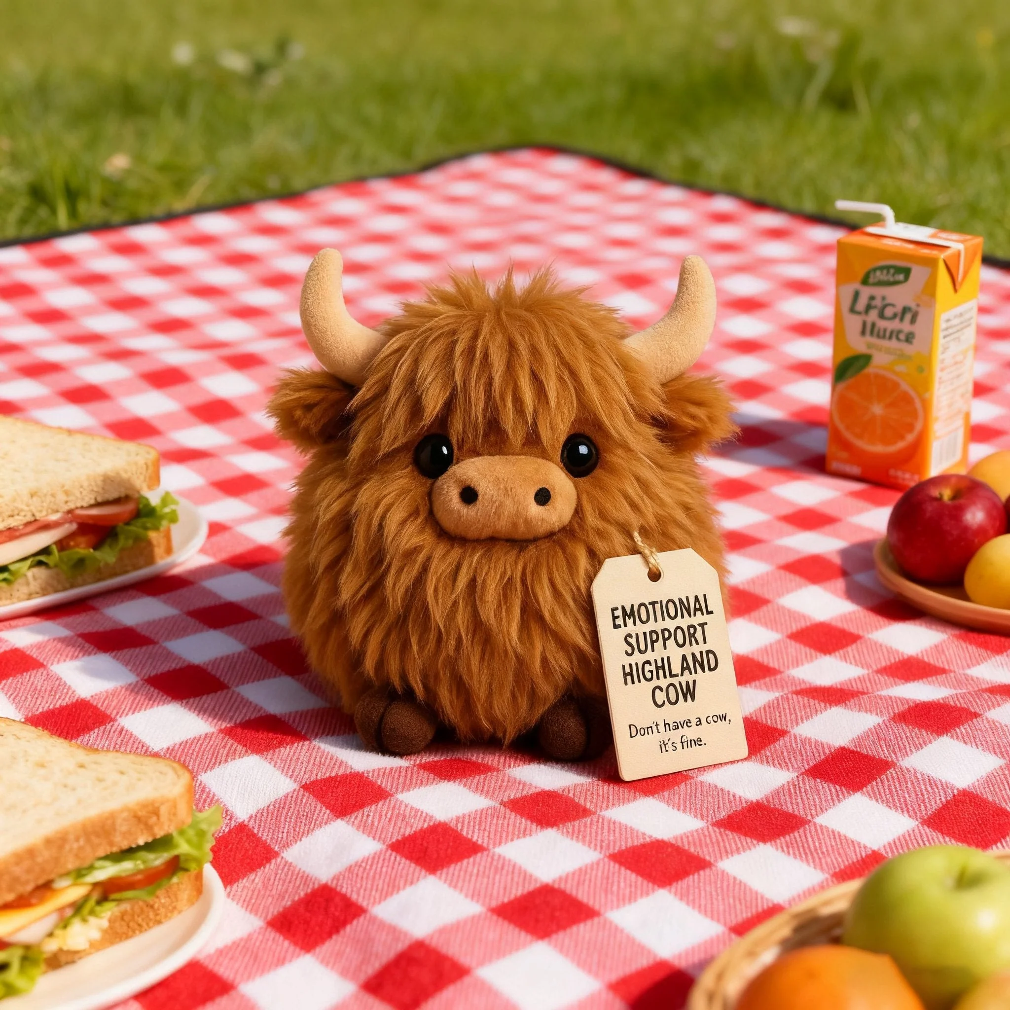 🎅Prévente de Noël 50 % DE RÉDUCTION🎁Peluche vache des Highlands pour soutien émotionnel🎉 - Image 2