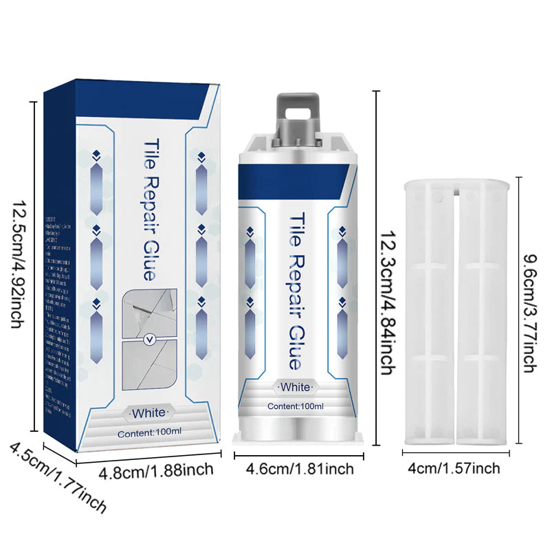đâšACHETEZ 3 OBTENEZ 2 GRATUITS âšColle AB Ă Base de RĂ©sine Ăpoxy pour La RĂ©paration de Carreaux de CĂ©ramique 100ml - Image 8