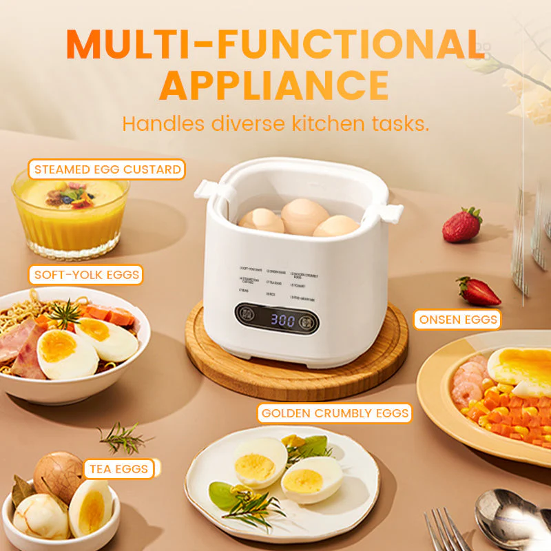 đą55% DE RĂDUCTION ! âšEnsemble Mini Cuiseur Ă Ćufs Multifonction avec Panneau Tactile Intelligent - Image 3