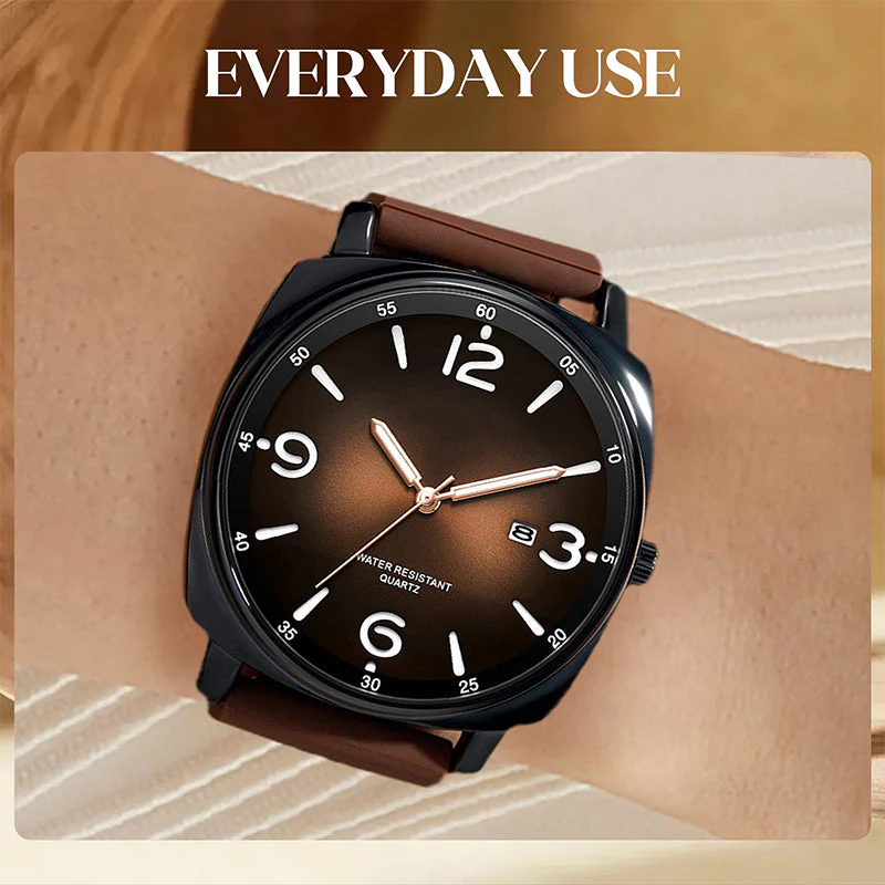 📢📢70 % de réduction !! ⏰Montre quartz classique décontractée pour tous les jours