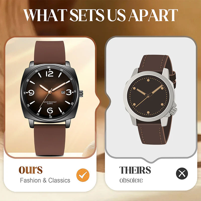 📢📢70 % de réduction !! ⏰Montre quartz classique décontractée pour tous les jours - Image 4