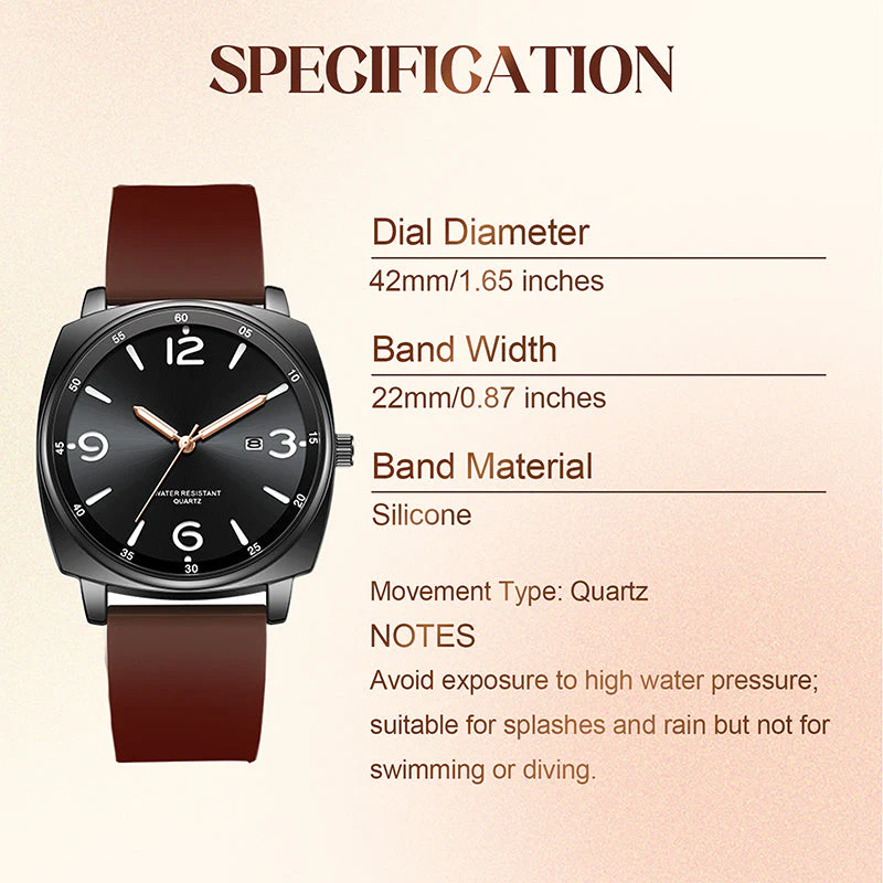 📢📢70 % de réduction !! ⏰Montre quartz classique décontractée pour tous les jours - Image 8