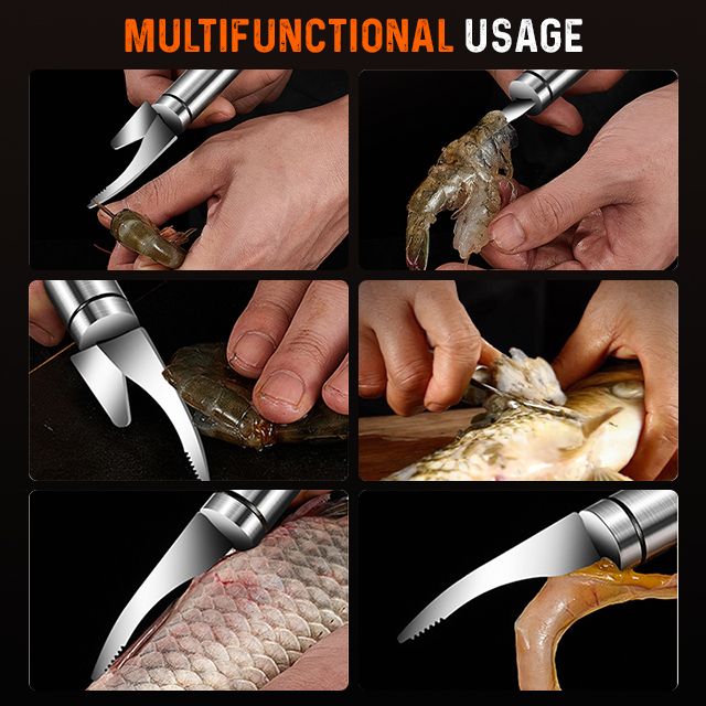 📢📢Achetez 2 obtenez 1 gratuit⏰Epluchage rapide de crevettes multifonctionnel - Image 5