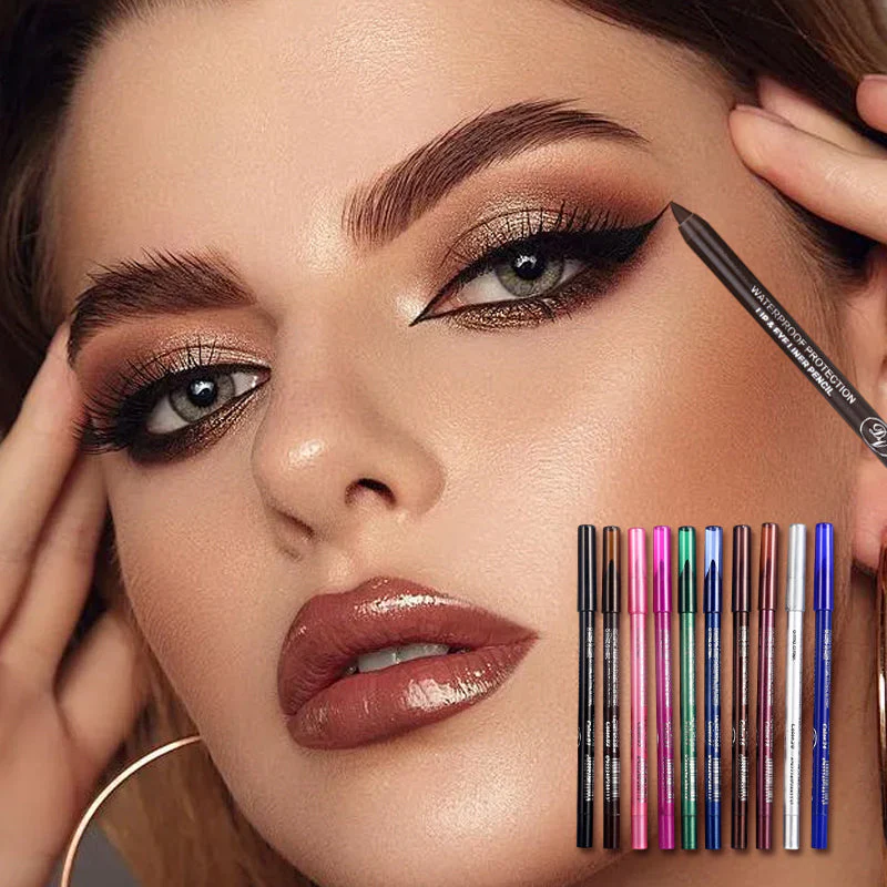 🚀Achetez 3 obtenez-en 2 GRATUITE ! 🎁【Livraison gratuite🛒】💄 Intense coloré et beau look - lot de 10 eyeliners Gel! 🎯👁️🗨️😍