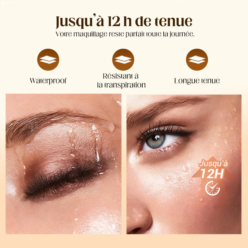 📢📢50 % de réduction !! ⏰8 couleurs de fards à paupières pailletés en stick, waterproof, longue tenue et multi-usage - Image 4