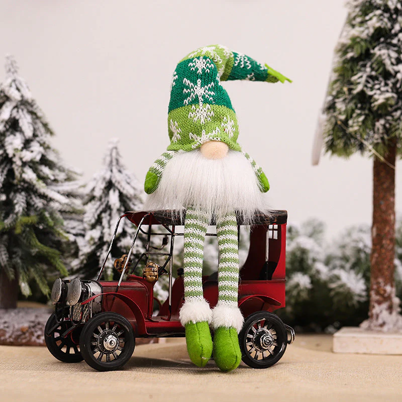 Décoration de Noël à suspendre : guirlande lumineuse avec des gnomes sans visage - Image 20