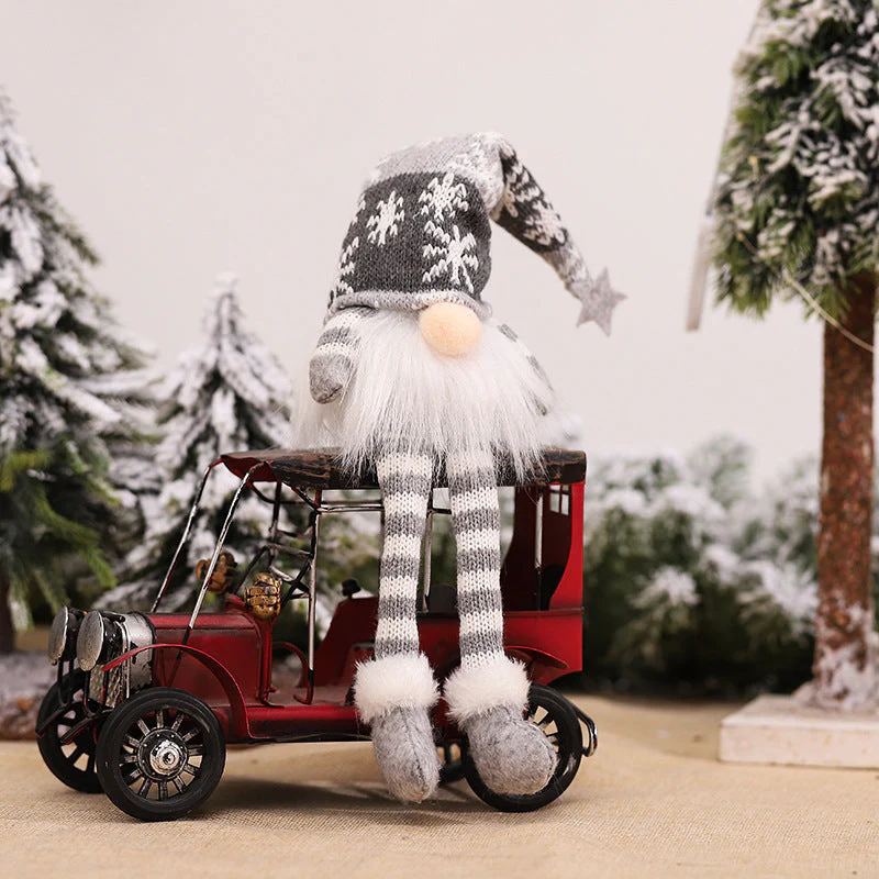Décoration de Noël à suspendre : guirlande lumineuse avec des gnomes sans visage - Image 21