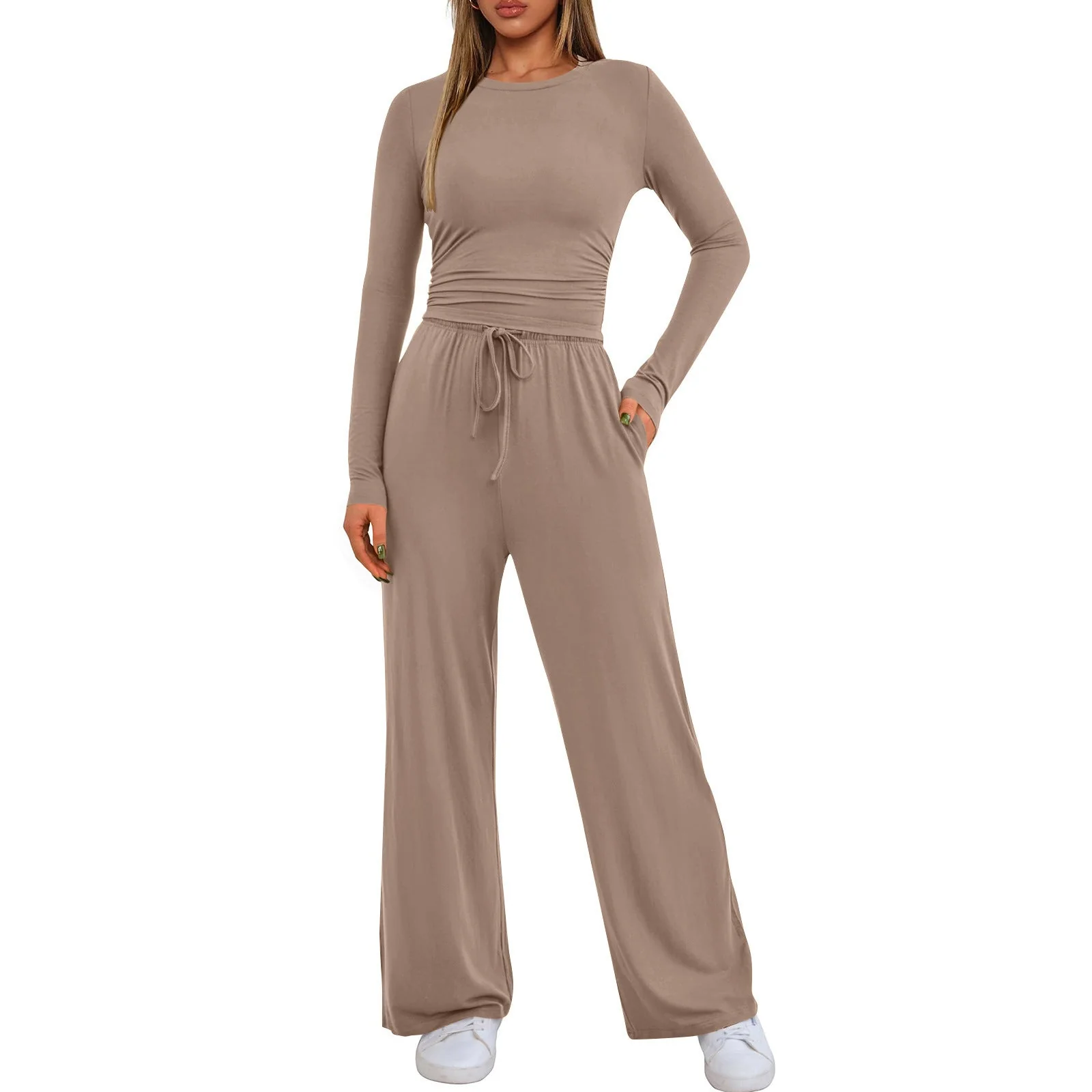 📢📢70% DE RÉDUCTION ! ✨Ensemble pantalon ample à manches longues pour femme 2026 👚 - Image 6