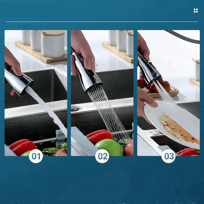 Offre de réduction⌛ Tête d'arrosage de robinet de cuisine rotative 360° à 3 fonctions - Image 4