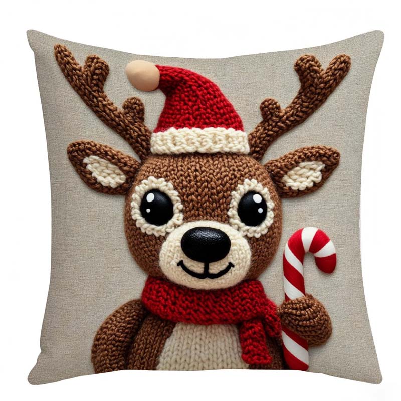 📢📢60% DE RÉDUCTION !!! 🎅Housse de coussin festive avec motif de Noël - Image 10