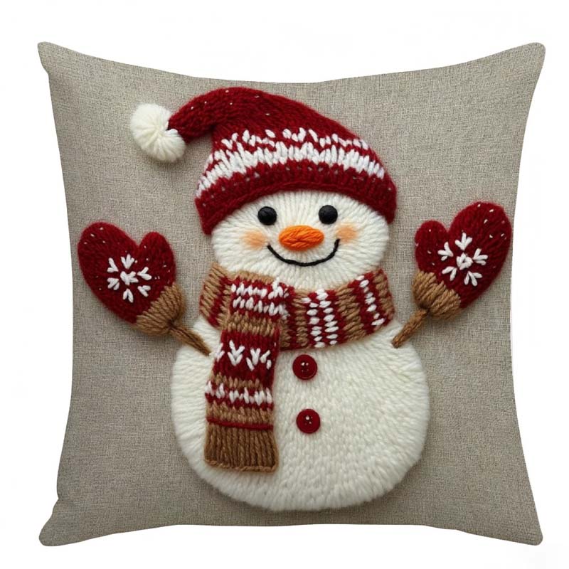 📢📢60% DE RÉDUCTION !!! 🎅Housse de coussin festive avec motif de Noël - Image 9