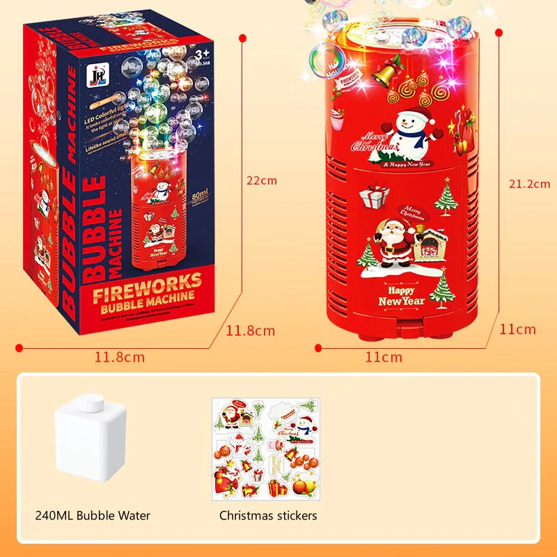 📢📢50 % de réduction !!!🎅Machine à bulles de feux d'artifice - Image 6