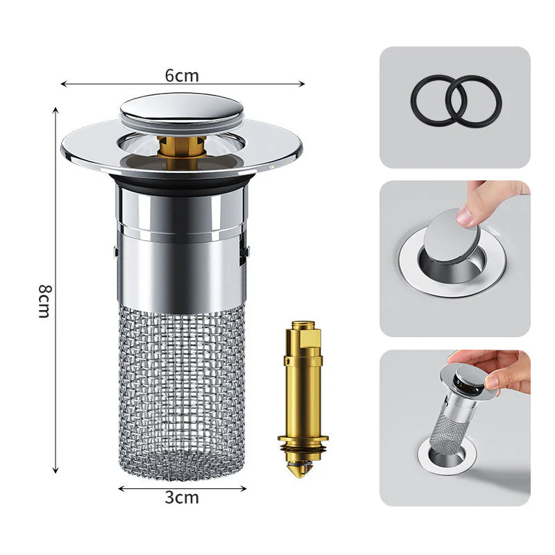 🔥Achetez-en 2, obtenez-en 1 gratuit🔥Filtre de drainage de sol en acier inoxydable - Image 9