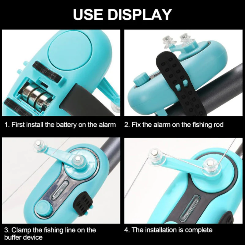 đ„2025 ventes chaudesđ„Alarme de morsure de pĂȘche avec son et indicateur LED - Image 2