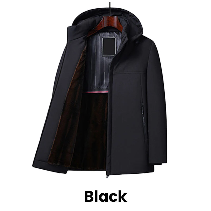 📢📢60 % de réduction !!!🎅Parka thermique épaisse à capuche pour homme - Image 10