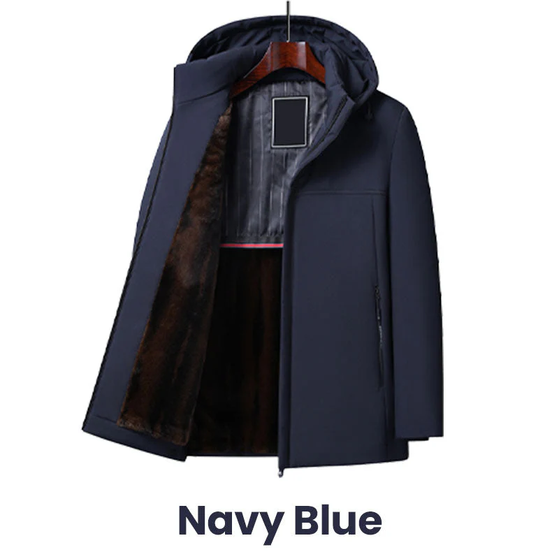 📢📢60 % de réduction !!!🎅Parka thermique épaisse à capuche pour homme - Image 9
