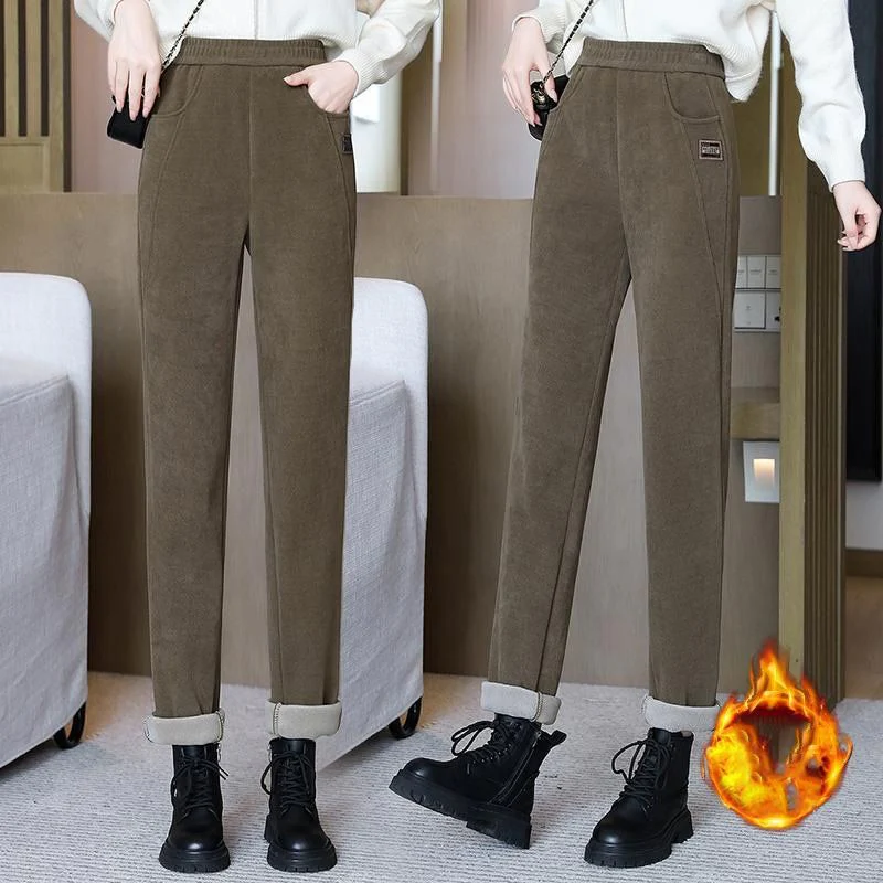 📢📢60% DE RÉDUCTION !!!✨Pantalon chaud à taille haute pour femmes, doublé de polaire - Image 15
