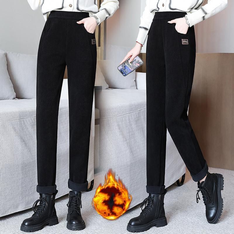 📢📢60% DE RÉDUCTION !!!✨Pantalon chaud à taille haute pour femmes, doublé de polaire - Image 17
