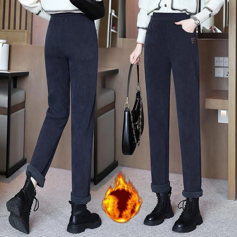 📢📢60% DE RÉDUCTION !!!✨Pantalon chaud à taille haute pour femmes, doublé de polaire - Image 18