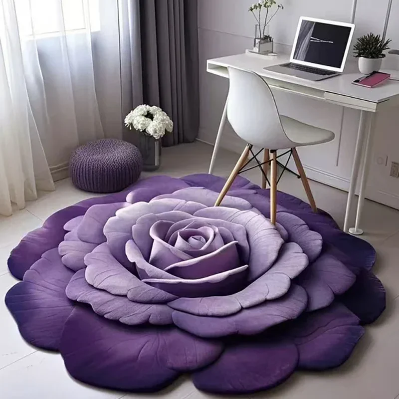 đ Nouveaux produits 2025đ„Tapis de sol Floral Plush & Diatomaceous Earth - Image 3