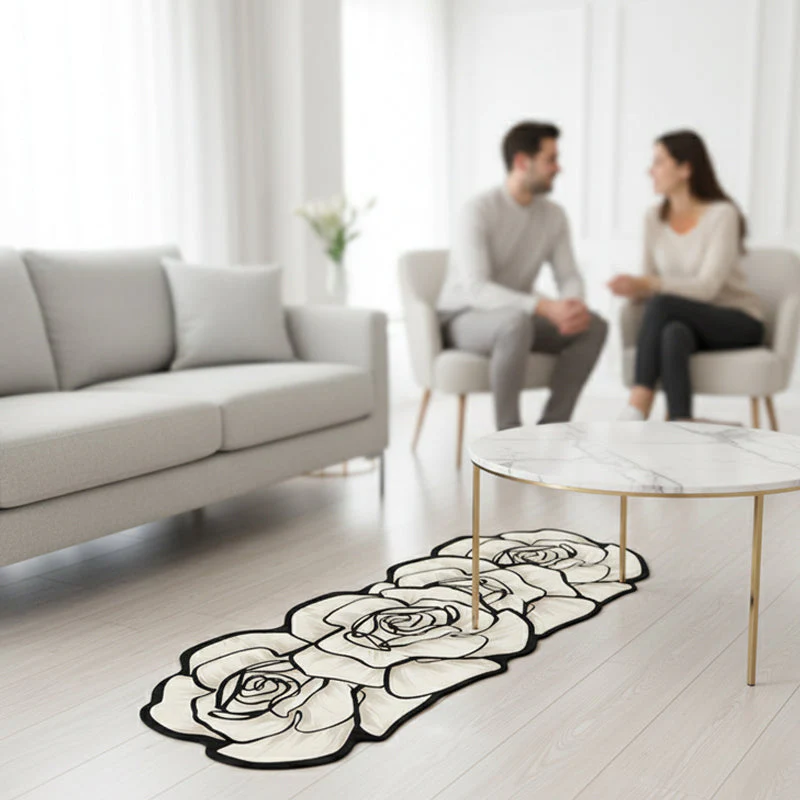 📢📢55 % de réduction !!! ✨Tapis de salle de bain à motif floral à séchage rapide - Image 7