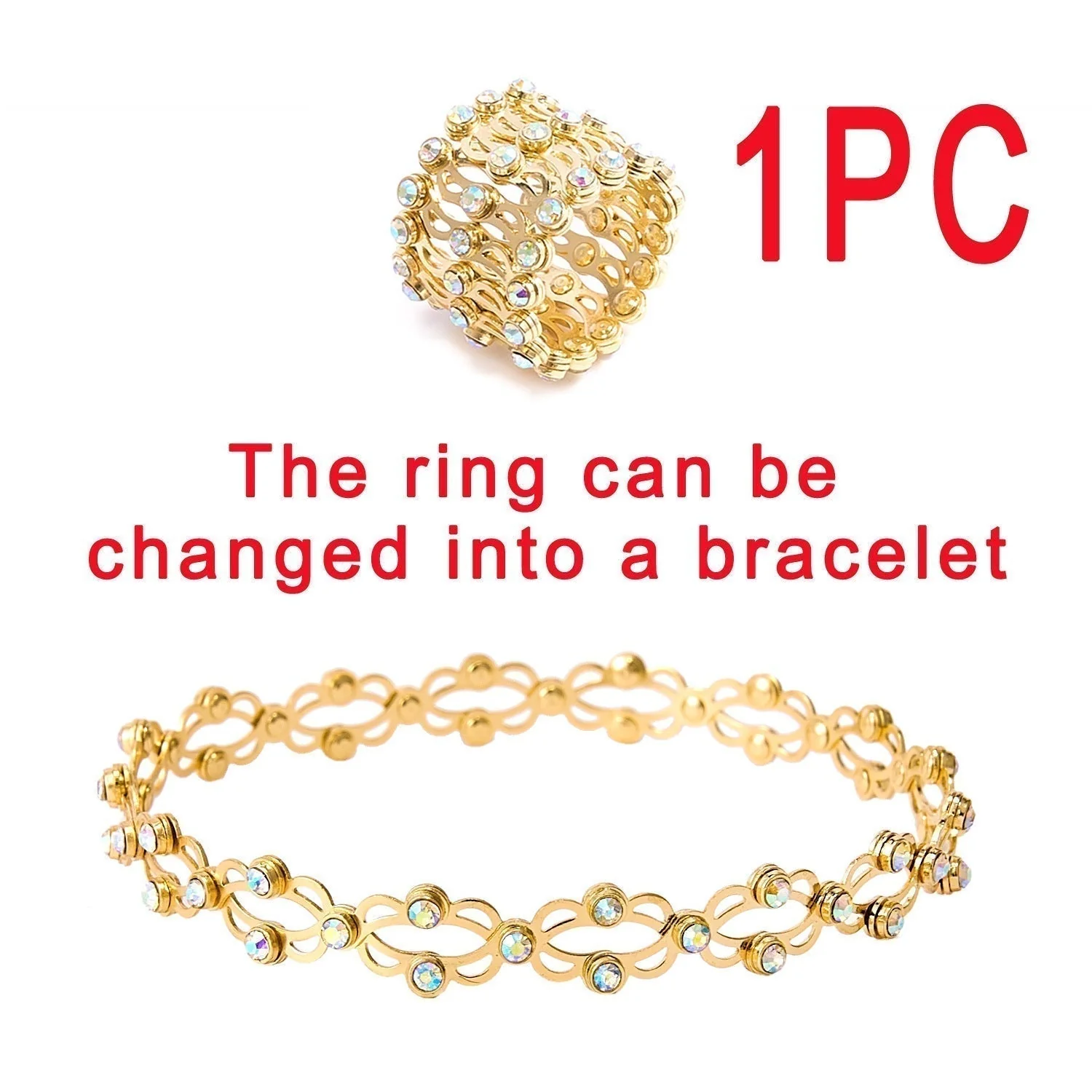 🏆💕66% de réduction🎁 Le cadeau parfait : Bracelet Transformable avec Sparkling CZ Glamour 💎 - Image 18