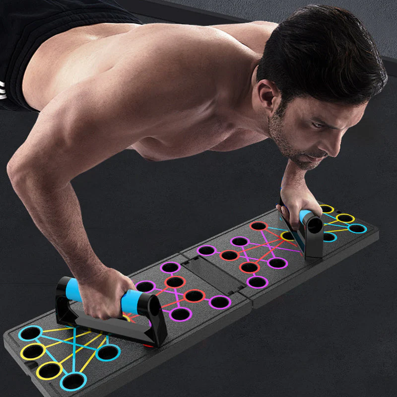 📢📢50 % de réduction !! ⏰ Planche de Musculation Pliable et Multifonctionnelle – Entraînement Complet, Design Compact & Portable ⚡