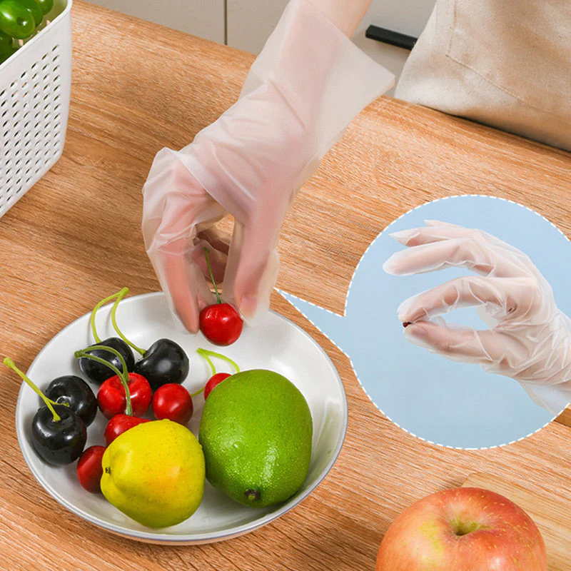 👨‍🍳2025 ventes chaudes👨‍🍳Food Grade Transparent Thickened Disposable Gloves - Image 3