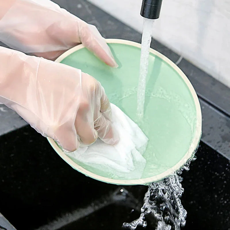 👨‍🍳2025 ventes chaudes👨‍🍳Food Grade Transparent Thickened Disposable Gloves - Image 6