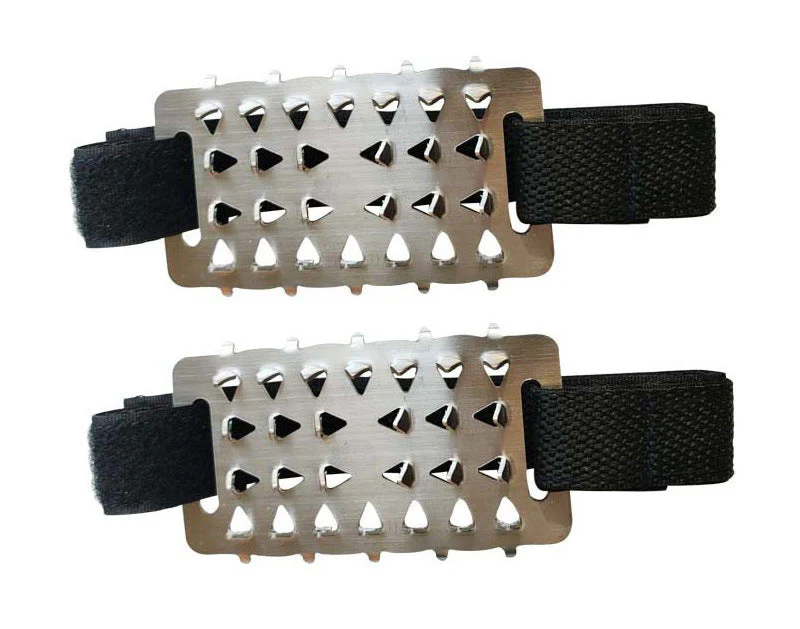 Crampons 26 Dents Acier Manganèse 🥾 | Plaques Antidérapantes en Acier Inoxydable ⚙️ | Pour Glace, Neige, Boue & Escalade ❄️🧗 | Compatibles avec Surchaussures - Image 11