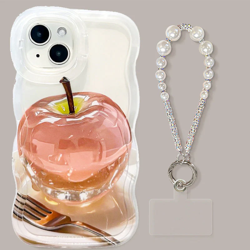 📢✨Coque de Téléphone Transparente avec Motif Pomme pour iPhone 🍏📱 - Protection Élégante et Fun! - Image 9