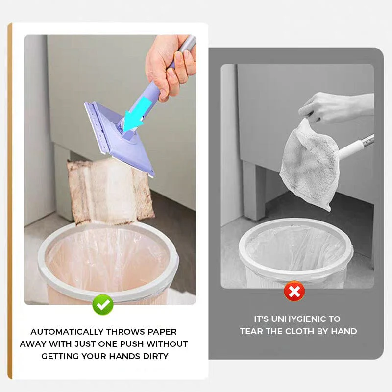📢📢60% DE RÉDUCTION ! ✨Vadrouille de nettoyage automatique à clips【polyvalente pour la chambre, la salle de bain et la cuisine】💞ne salit pas les mains, très pratique💞 - Image 2