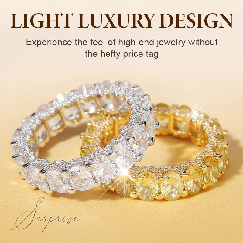 📢📢50 % de réduction !!! ✨Bague de mode en zircon scintillant plein cercle - Image 2