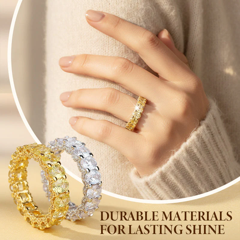 📢📢50 % de réduction !!! ✨Bague de mode en zircon scintillant plein cercle - Image 3