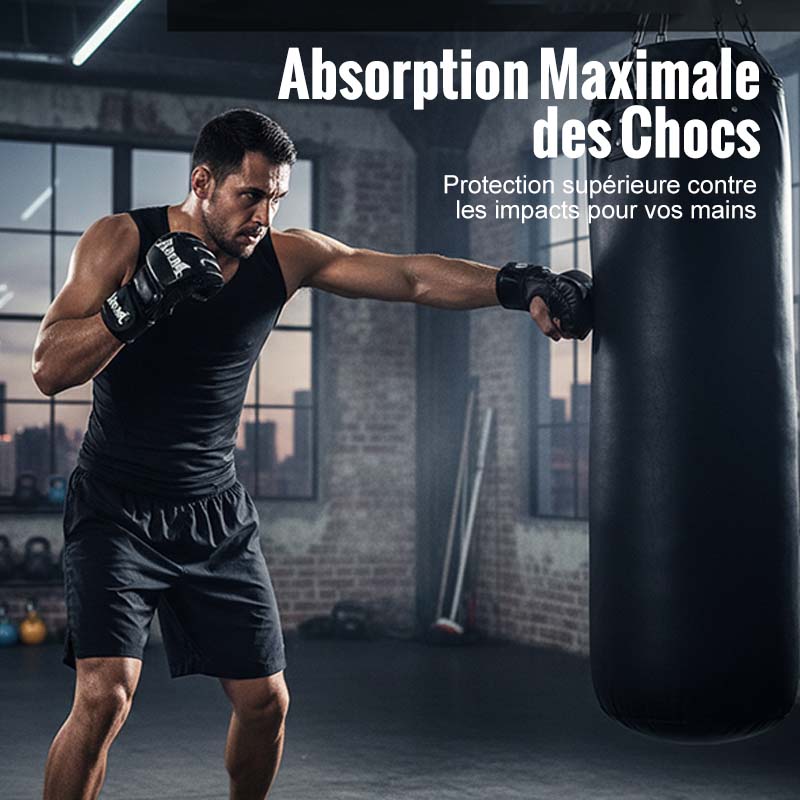 Gants de Boxe avec Soutien du Poignet et Absorption des Chocs - Image 3