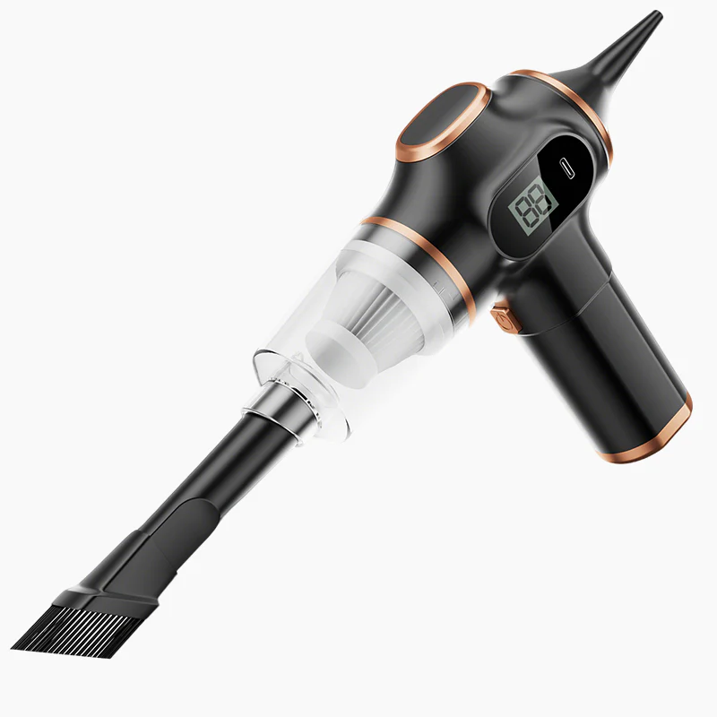 📢📢50 % de réduction !! ⏰ Aspirateur de Voiture Puissant 4-en-1 Rechargeable – Haute Succion, Autonomie Longue & Filtre Lavable 💨 - Image 11